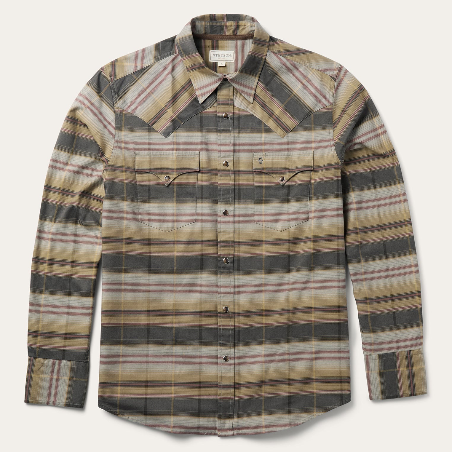 Stetson Serape Plaid Western Shirt