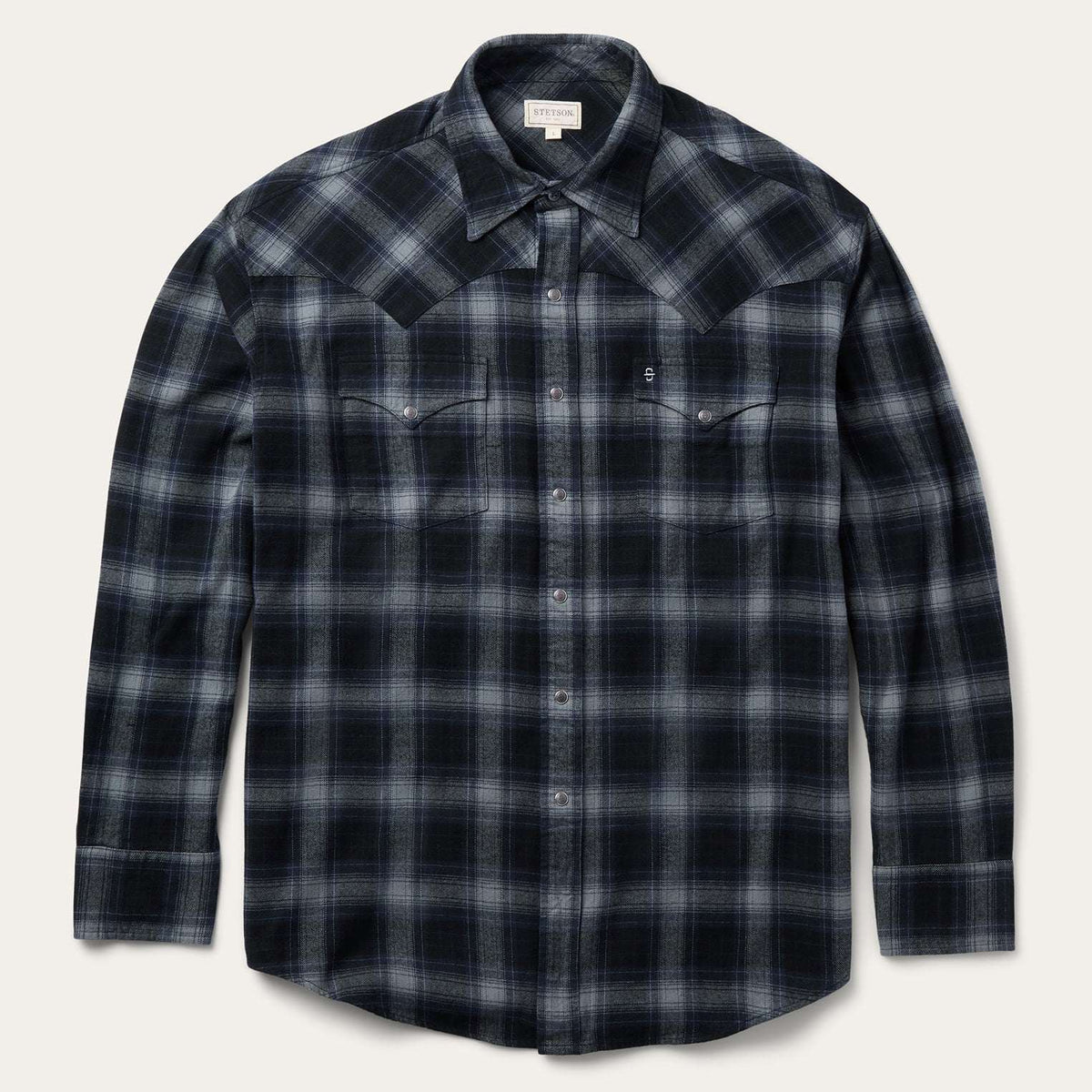 Stetson Brushed Twill Plaid Western Shirt - Stetson - Flyclothing LLC