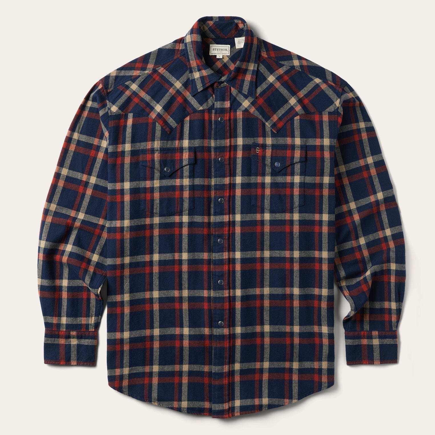 Stetson Brushed Twill Plaid Shirt - Stetson - Flyclothing LLC