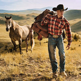 Stetson Brushed Twill Plaid Shirt - Stetson - Flyclothing LLC