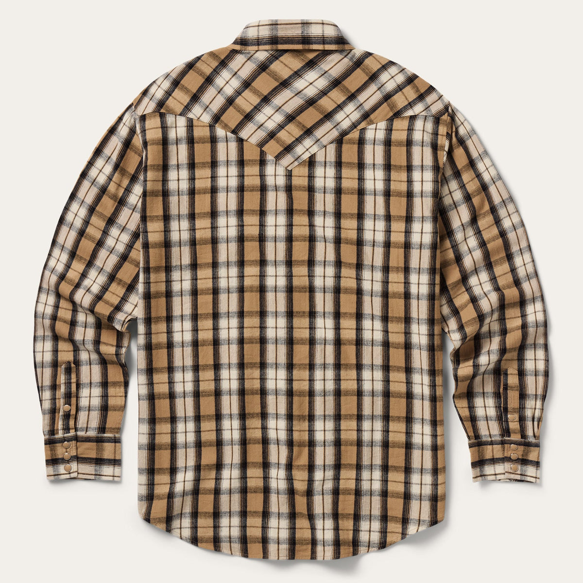 Stetson Flannel Plaid Western Shirt Brown - Stetson - Flyclothing LLC
