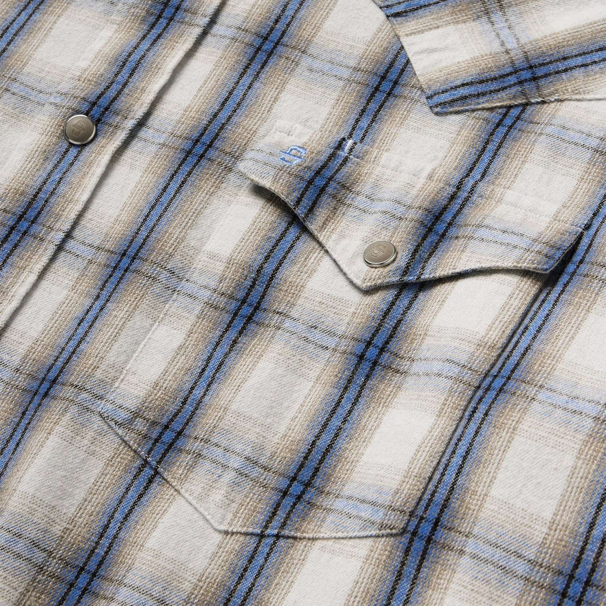 Stetson Flannel Plaid Western Shirt Blue - Stetson - Flyclothing LLC