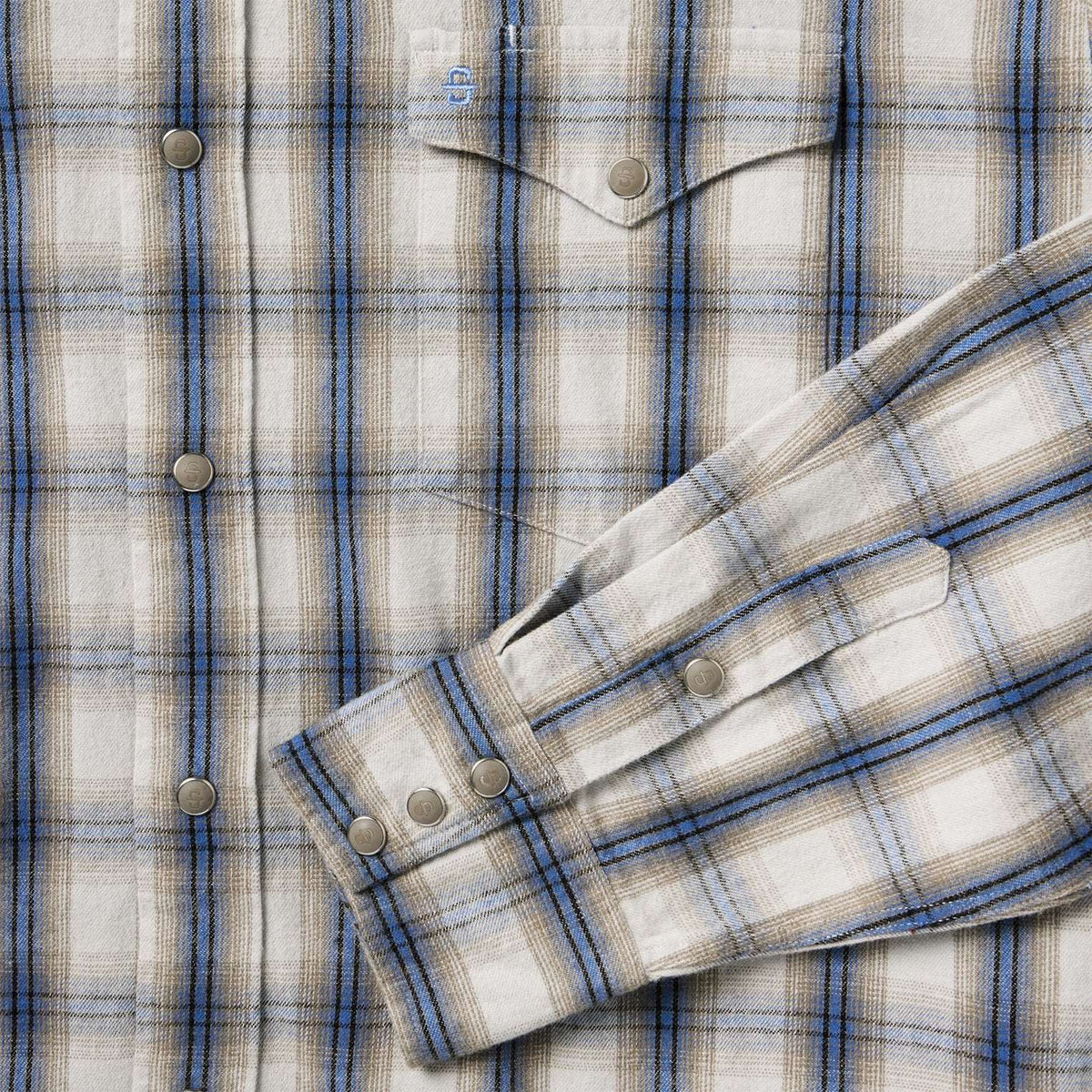 Stetson Flannel Plaid Western Shirt Blue - Stetson - Flyclothing LLC