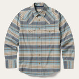 Stetson Ombre Stripe Western Shirt - Blue