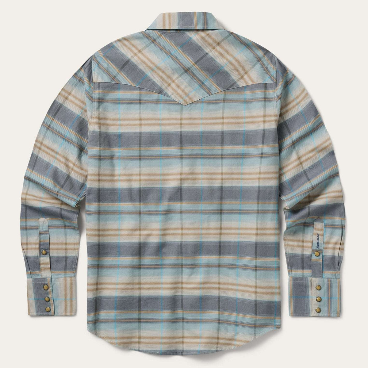 Stetson Ombre Stripe Western Shirt - Blue