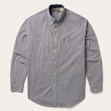 Stetson Grey Geo Print Button Front Shirt - Stetson - Flyclothing LLC