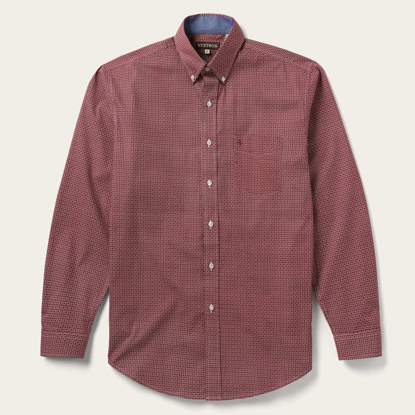 Stetson Micro Print Button-Front Shirt - Stetson - Flyclothing LLC