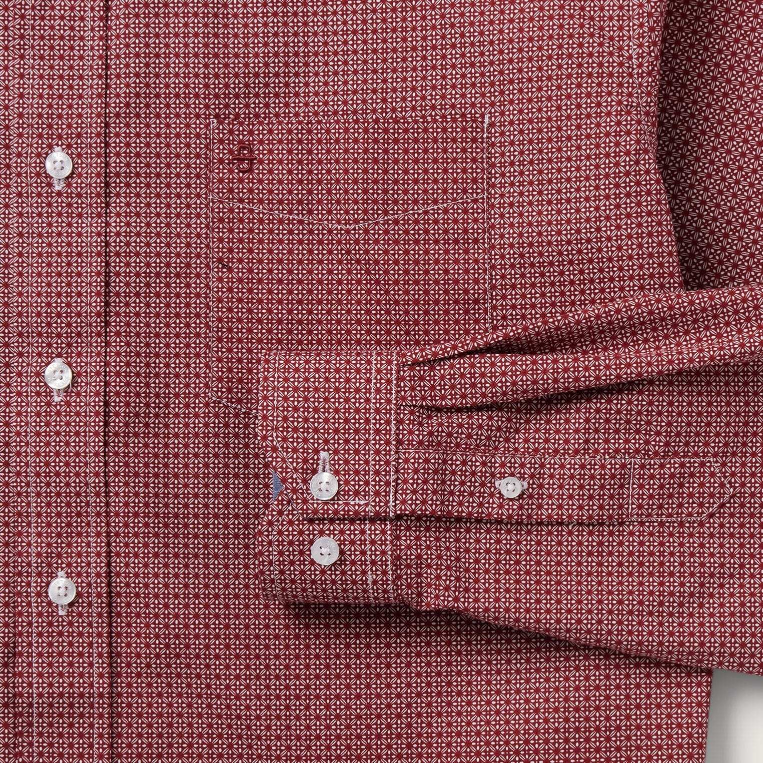 Stetson Micro Print Button-Front Shirt - Stetson - Flyclothing LLC