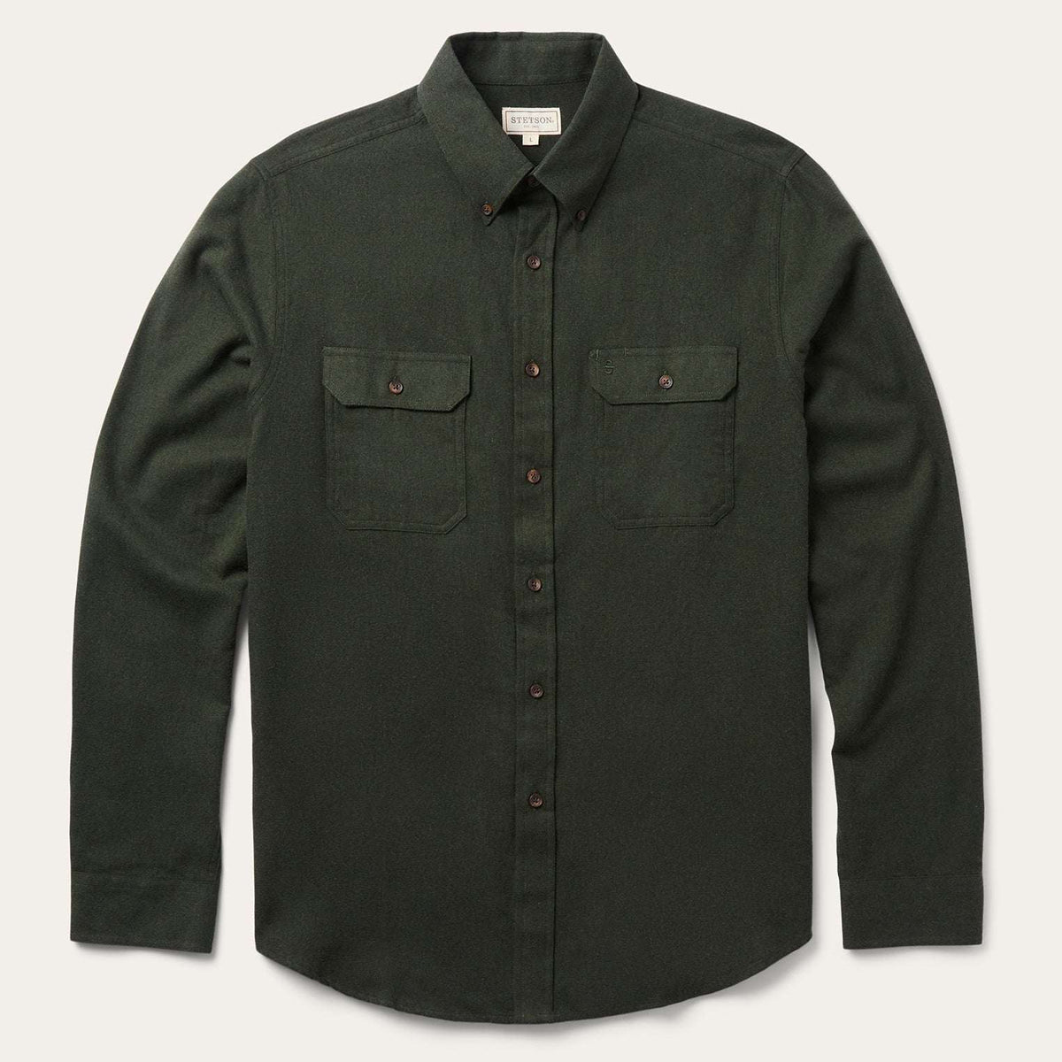Stetson Brushed Heathered Flannel Shirt - Stetson - Flyclothing LLC