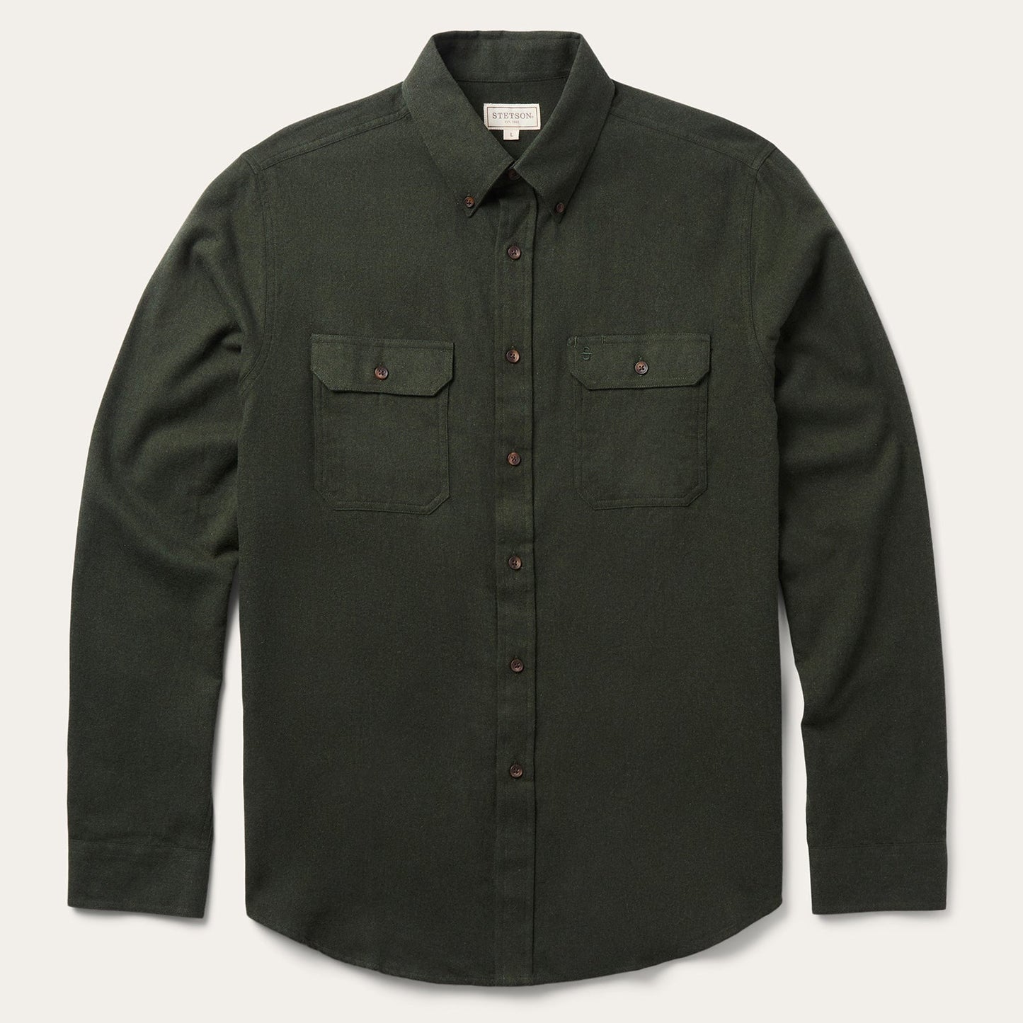 Stetson Brushed Heathered Flannel Shirt