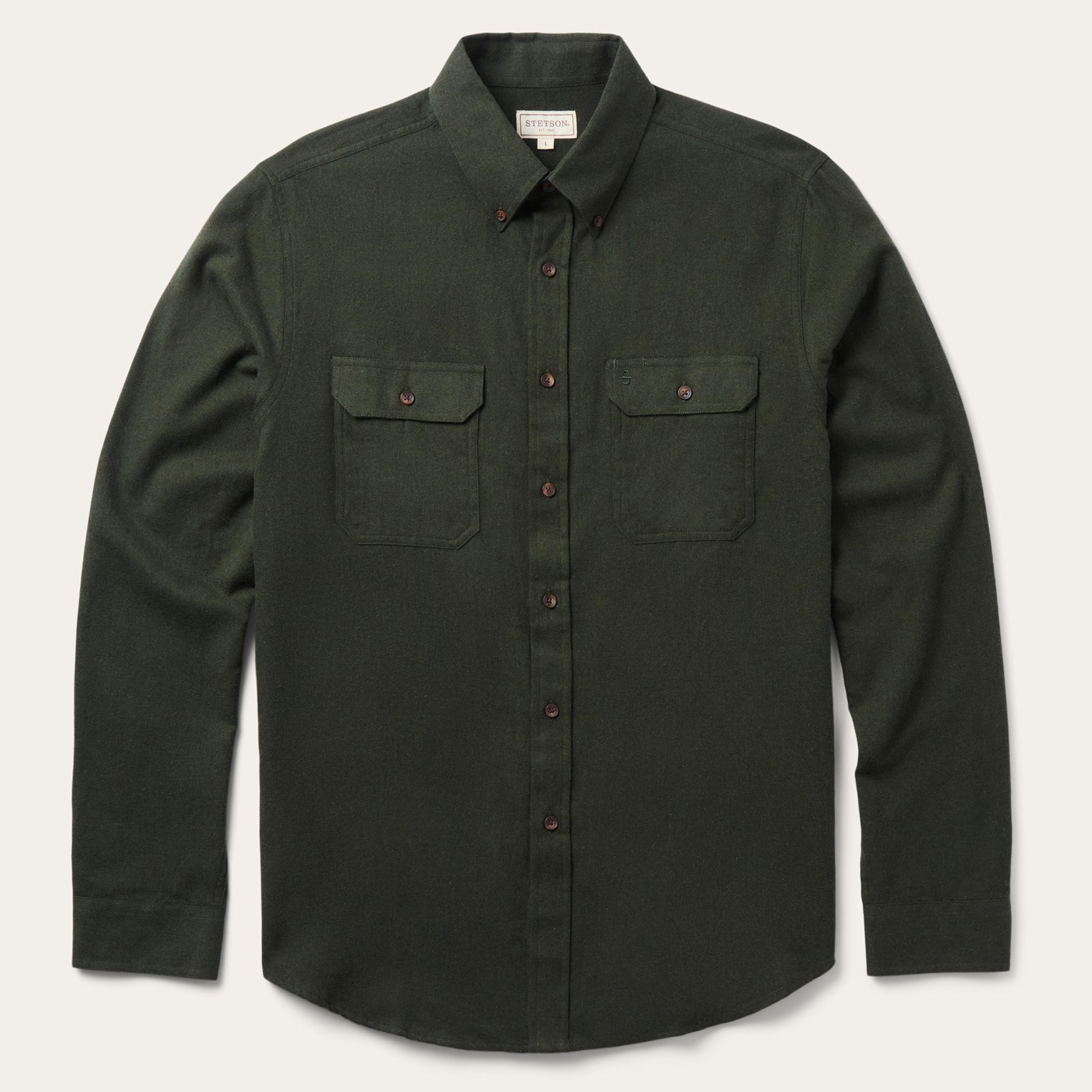 Stetson Brushed Heathered Flannel Shirt