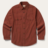 Stetson Rugged Twill Western Shirt Jacket Persimmon - Persimmon