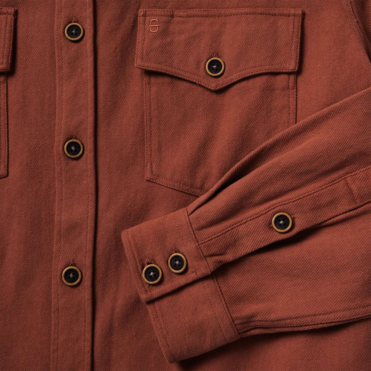 Stetson Rugged Twill Western Shirt Jacket Persimmon - Persimmon
