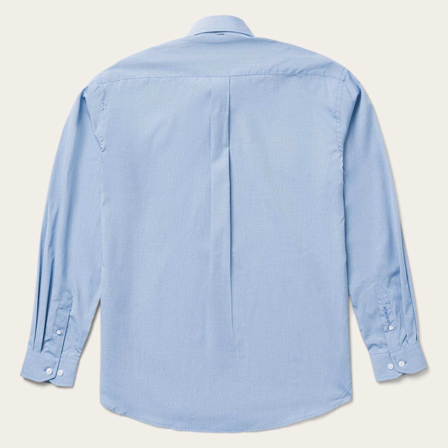 Stetson Blue Solid One-Pocket Snap-Front Shirt - Stetson - Flyclothing LLC