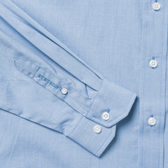Stetson Blue Solid One-Pocket Snap-Front Shirt