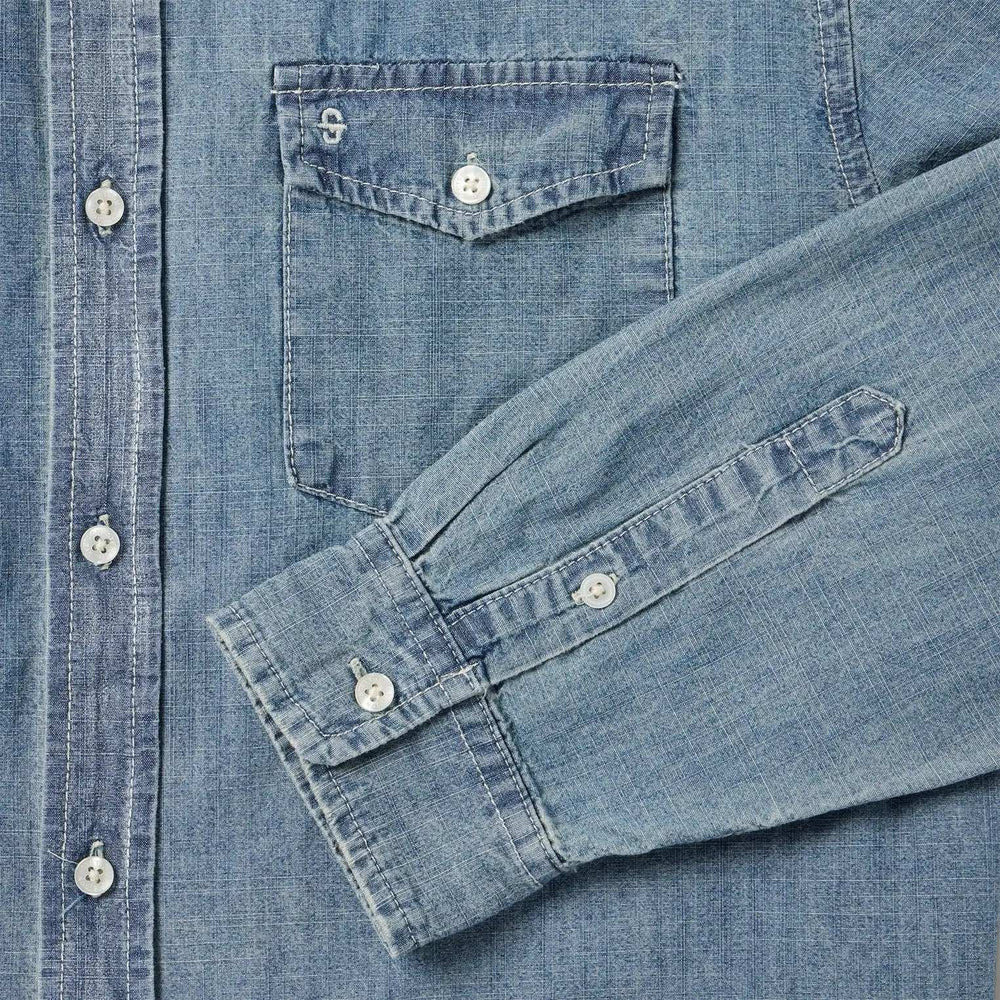 Stetson Chambray Button-Down Shirt - Stetson - Flyclothing LLC