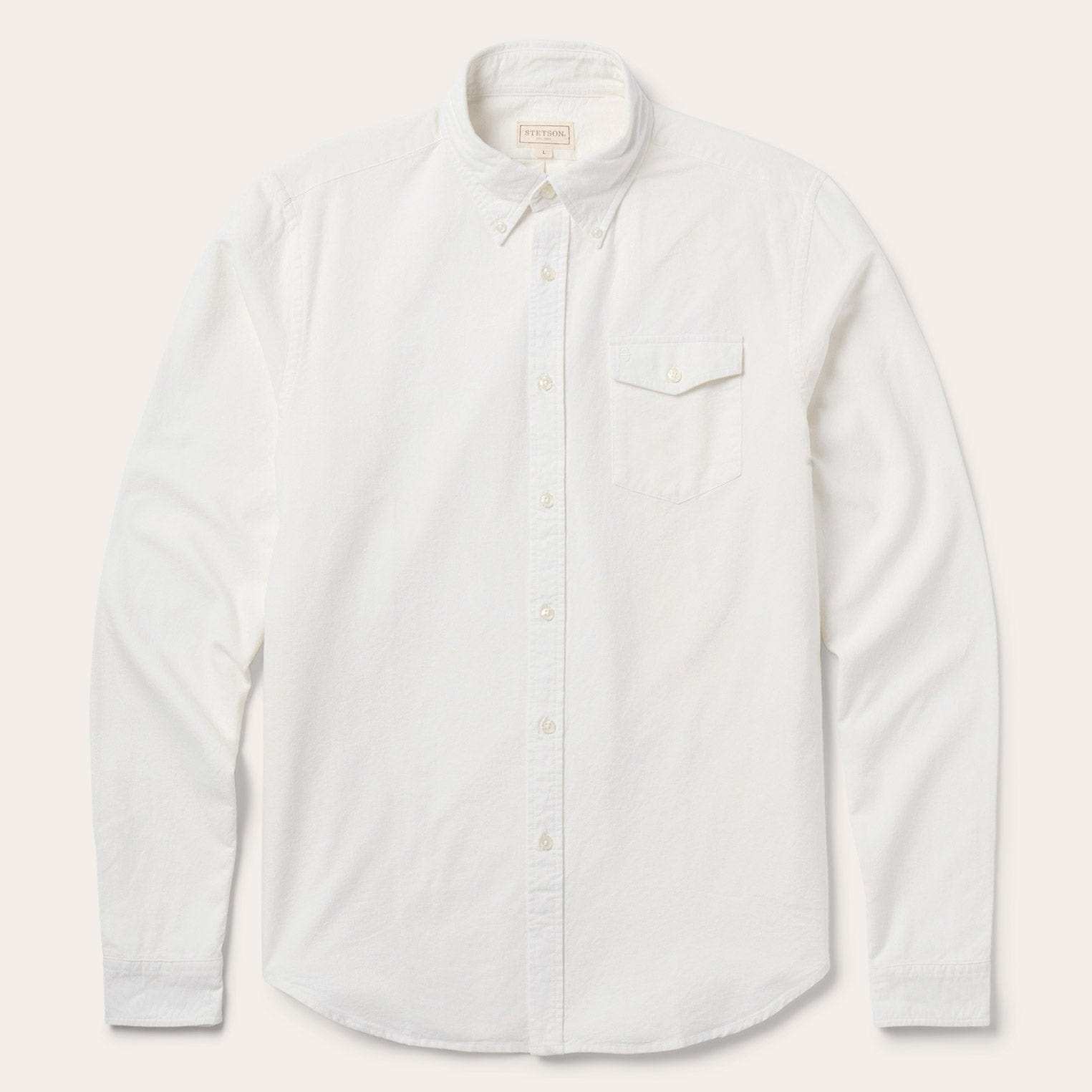 Stetson Peached Oxford Button-Down Shirt - Stetson - Flyclothing LLC