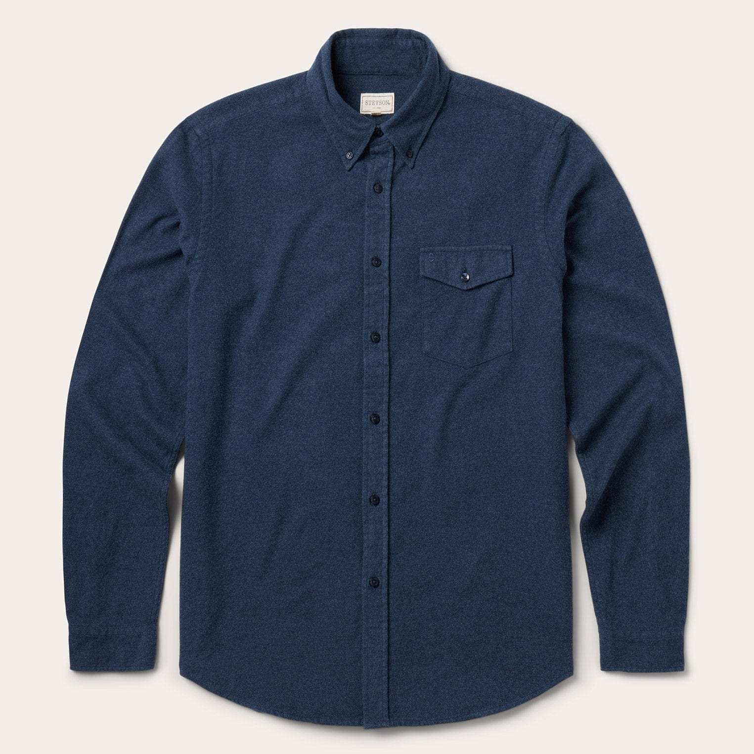 Stetson Heathered Flannel Button-Down Shirt - Stetson - Flyclothing LLC