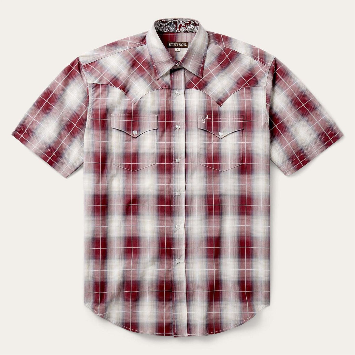 Stetson Ombre Plaid Short Sleeve Shirt