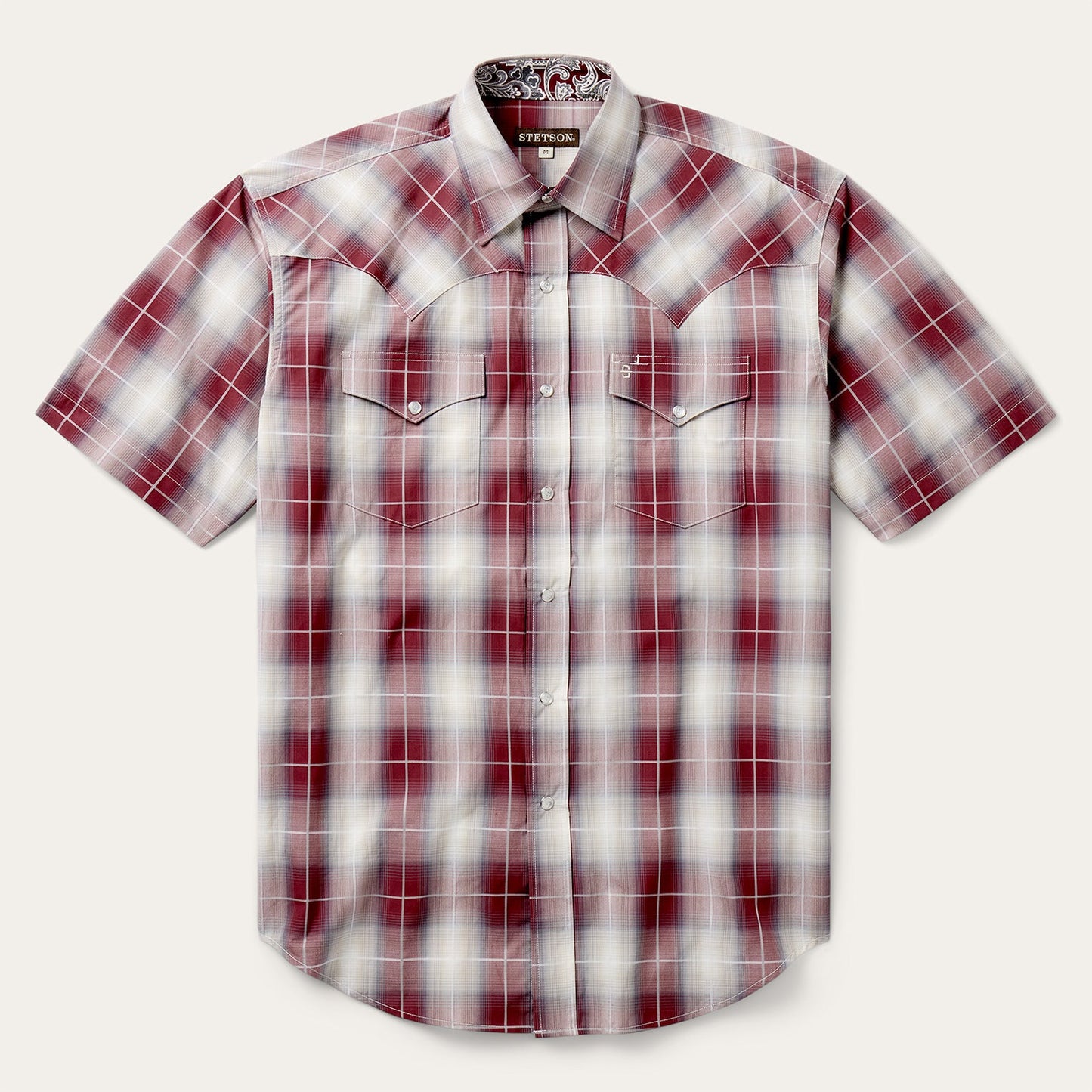 Stetson Ombre Plaid Short Sleeve Shirt