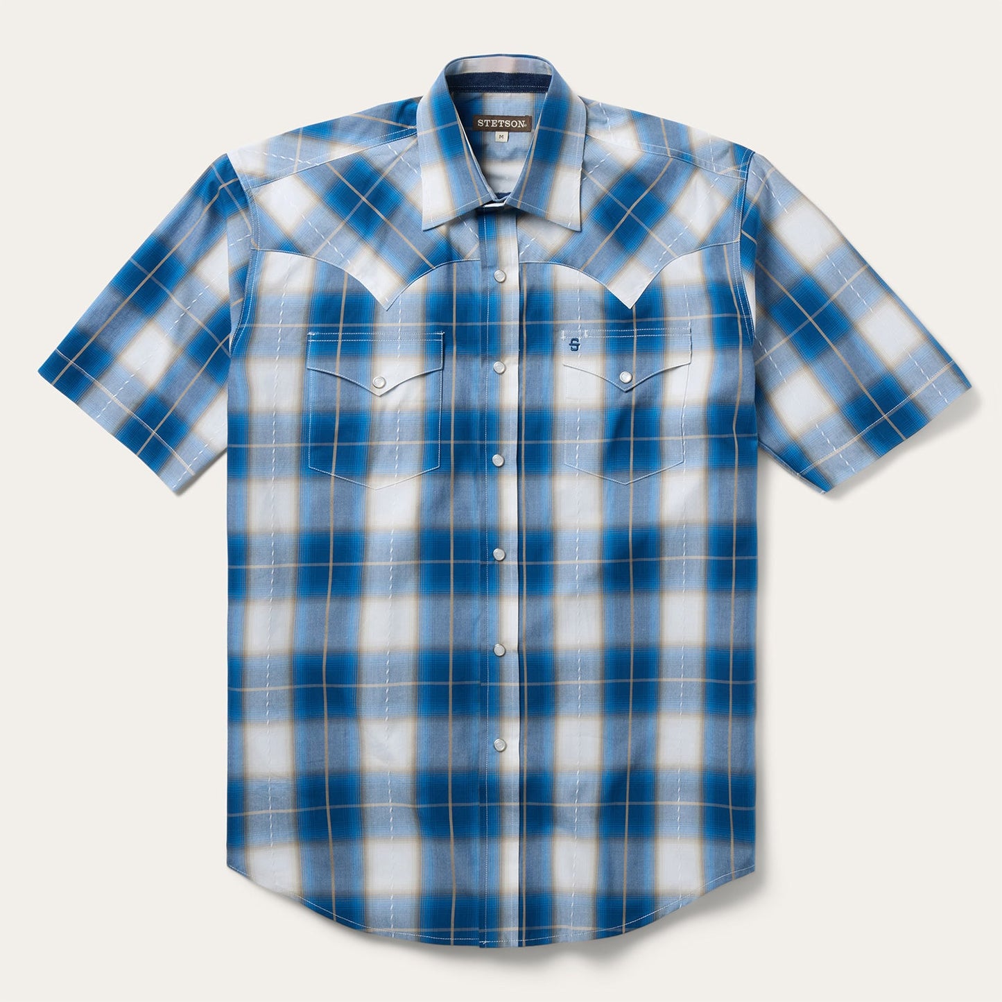 Stetson Ombre Plaid Short Sleeve Shirt