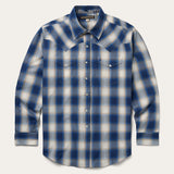 Stetson Blue Ombre Plaid Western Shirt - Stetson - Flyclothing LLC
