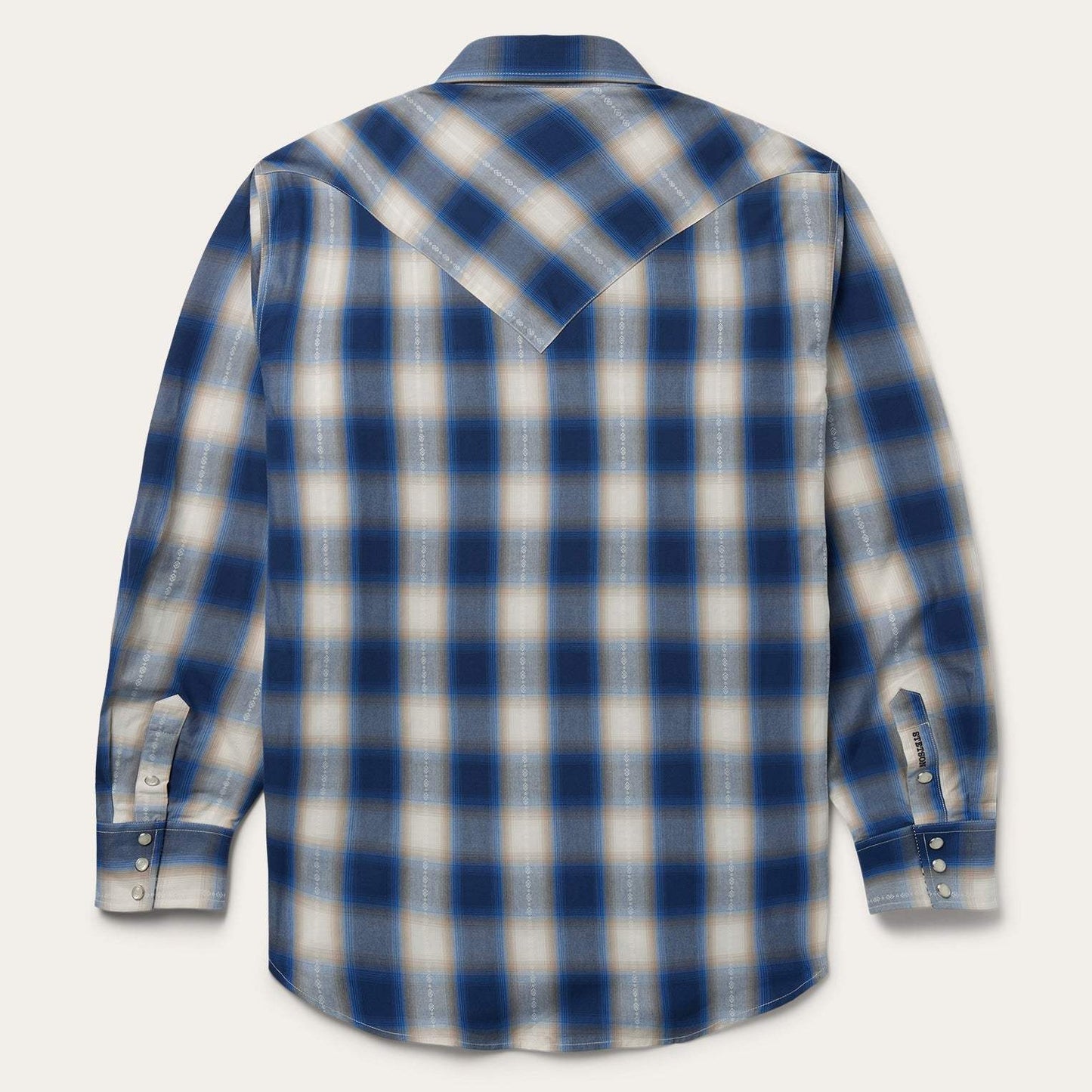 Stetson Blue Ombre Plaid Western Shirt - Stetson - Flyclothing LLC