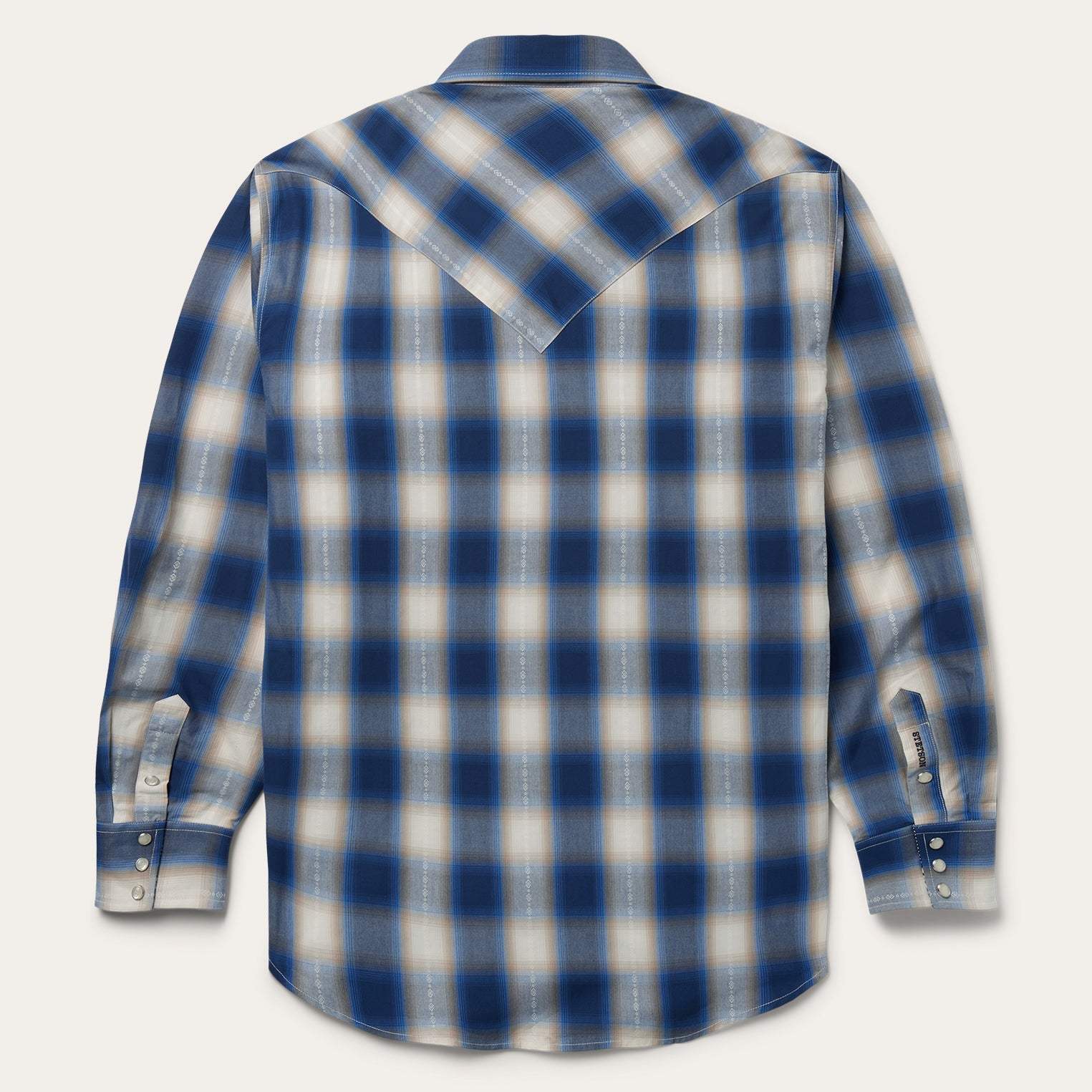 Stetson Blue Ombre Plaid Western Shirt - Stetson - Flyclothing LLC