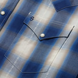 Stetson Blue Ombre Plaid Western Shirt - Stetson - Flyclothing LLC