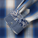 Stetson Blue Ombre Plaid Western Shirt - Stetson - Flyclothing LLC