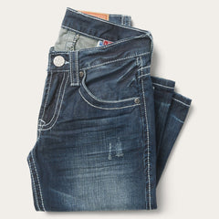Stetson 1014 Fit Destructed Medium Wash Jeans