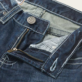 Stetson 1014 Fit Destructed Medium Wash Jeans - Stetson - Flyclothing LLC