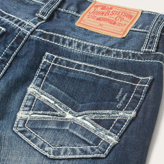 Stetson 1014 Fit Destructed Medium Wash Jeans