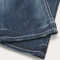 Stetson 1014 Fit Destructed Medium Wash Jeans