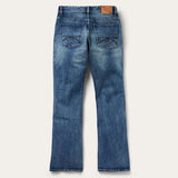 Stetson 1015 Rocker Fit with Stretch Jeans - Medium Wash Distressed