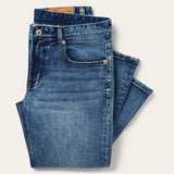 Stetson 1015 Rocker Fit with Stretch Jeans - Medium Wash Distressed