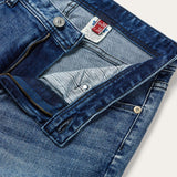 Stetson 1015 Rocker Fit with Stretch Jeans - Medium Wash Distressed