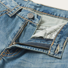 Stetson 1520 Fit Light Wash Jeans With Tacking