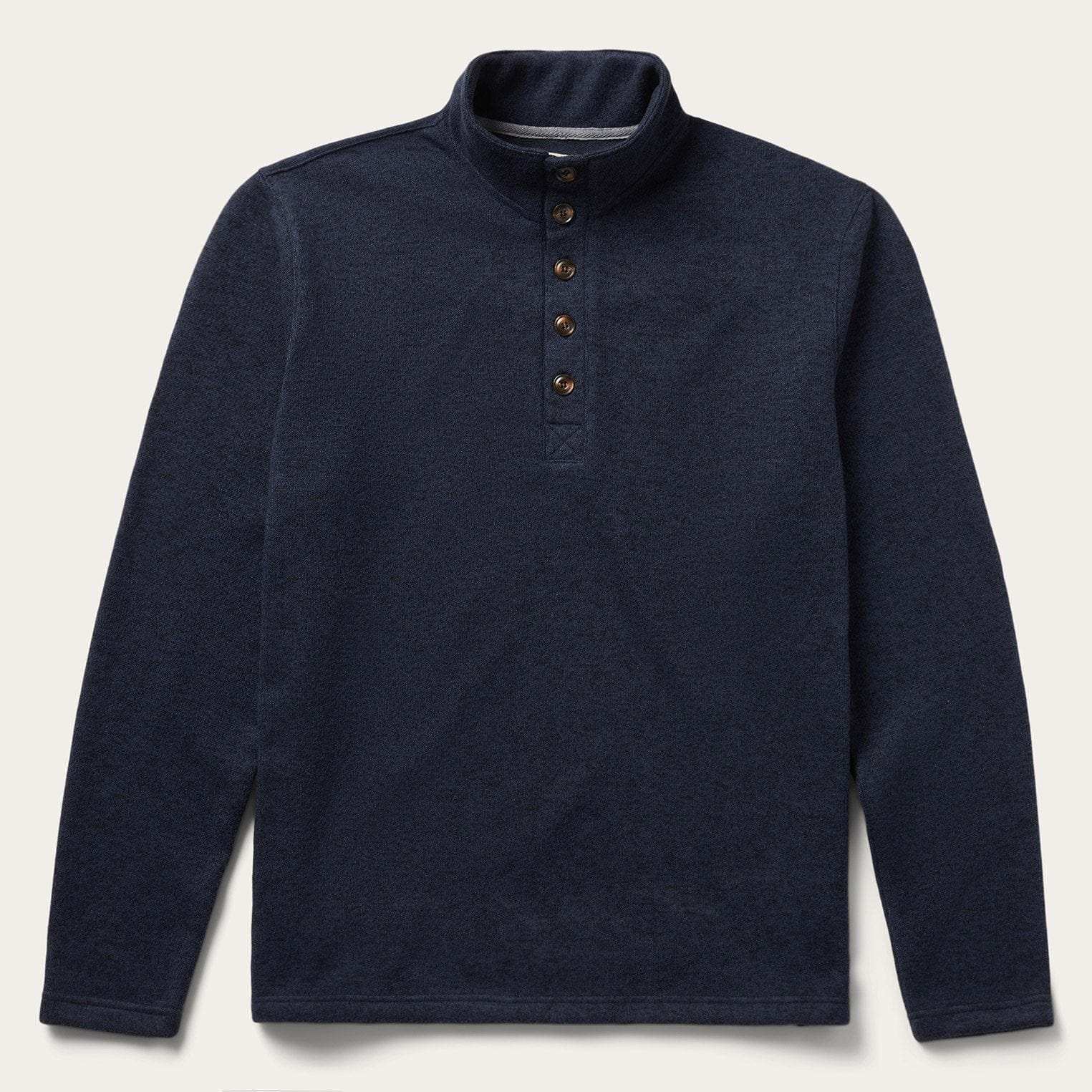 Stetson Button-Front Blue Pullover Knit Sweater - Stetson - Flyclothing LLC