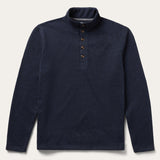 Stetson Button-Front Blue Pullover Knit Sweater - Stetson