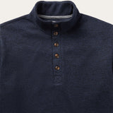 Stetson Button-Front Blue Pullover Knit Sweater - Stetson