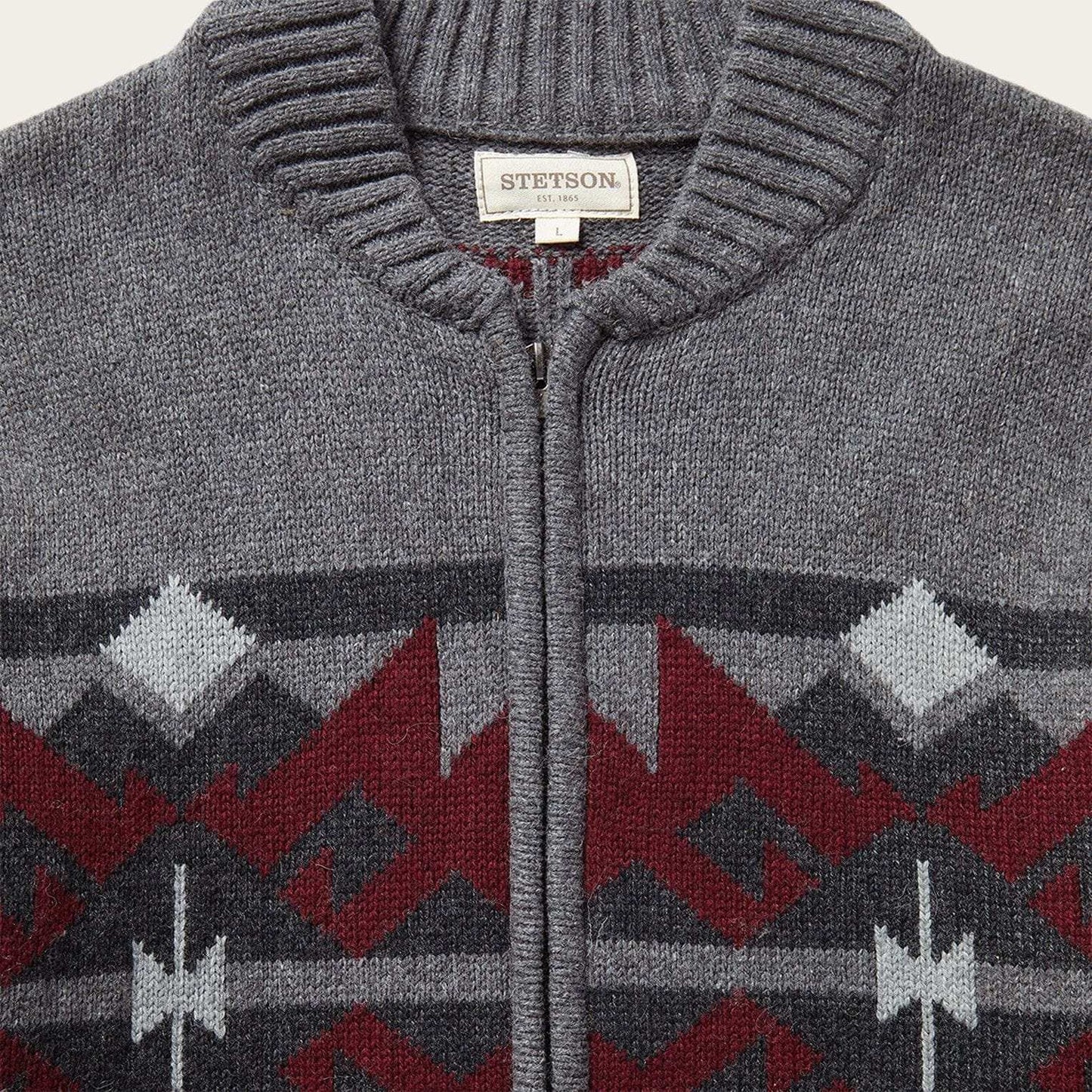 Stetson Grey Aztec Cardigan - Stetson - Flyclothing LLC