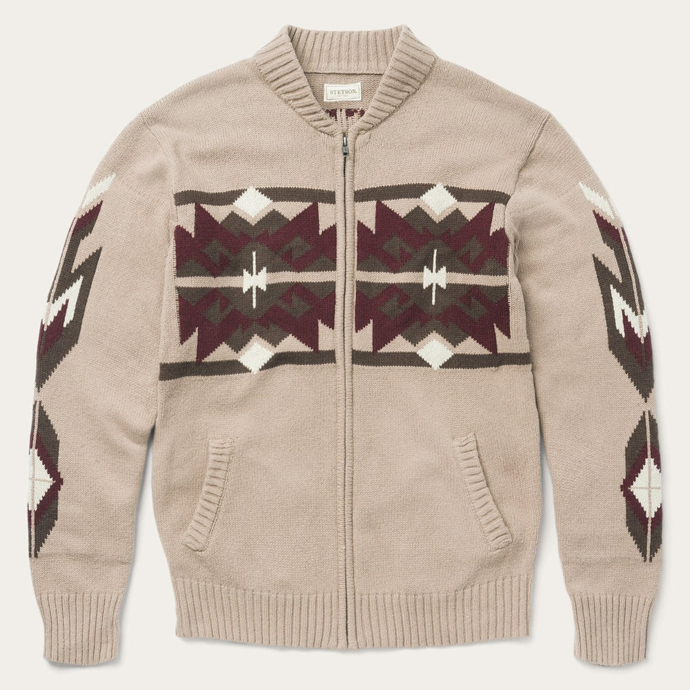 Stetson Brown Aztec Cardigan - Stetson
