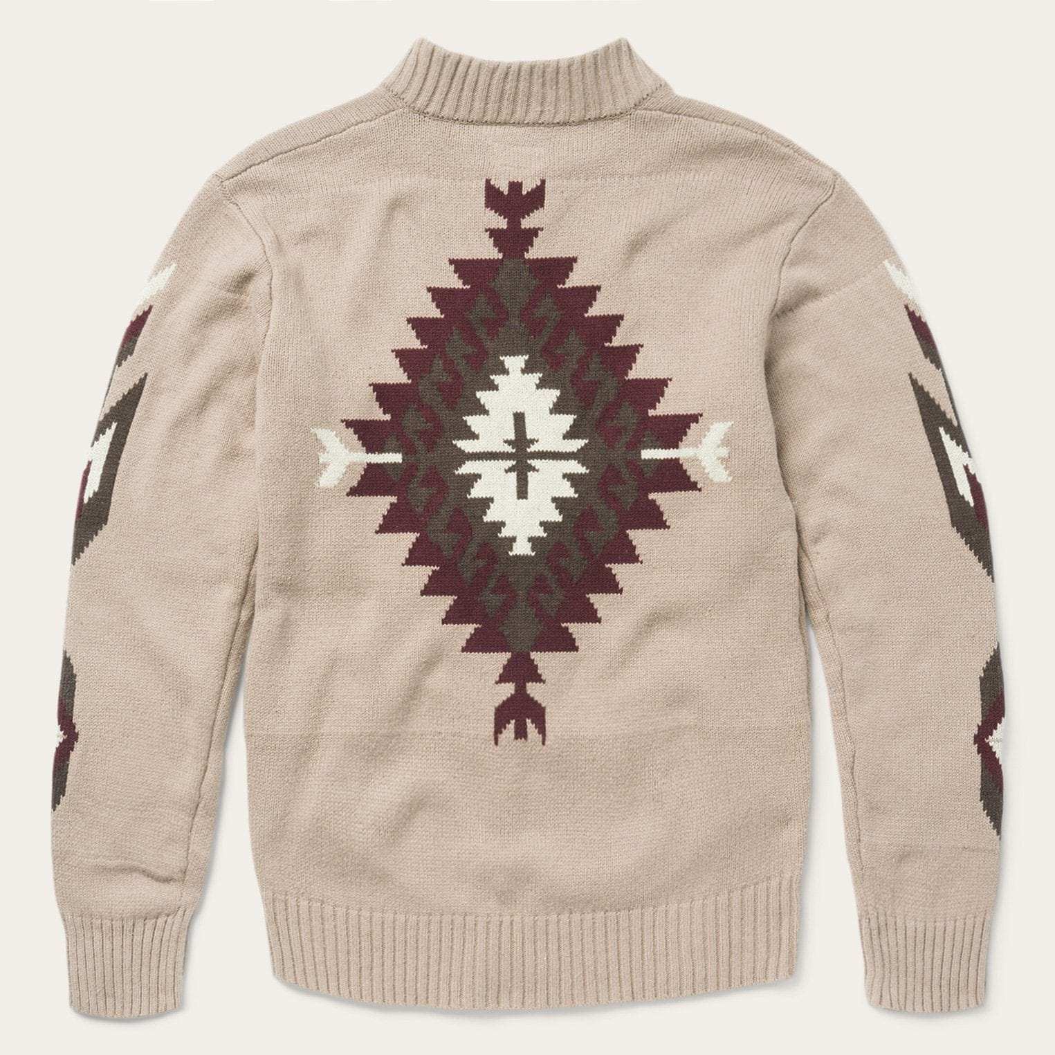 Stetson Brown Aztec Cardigan - Stetson - Flyclothing LLC