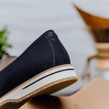 11-020-NVY MEO 3 Sueded Goatskin Penny Loafer, Navy - Zelli Italia - Flyclothing LLC