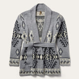 Stetson Chunky Knit Tie Sweater in Grey - Stetson - Flyclothing LLC