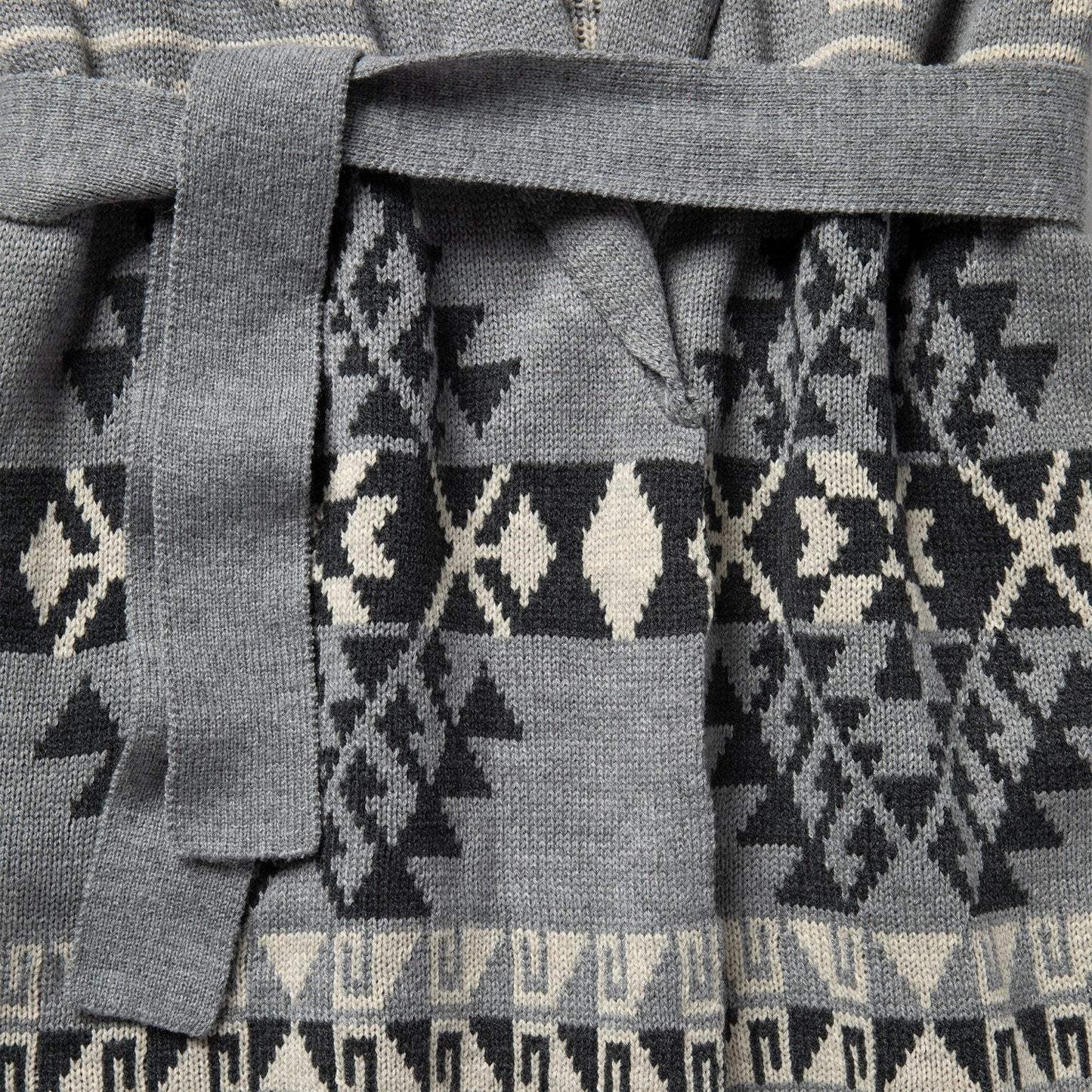 Stetson Chunky Knit Tie Sweater in Grey - Stetson - Flyclothing LLC