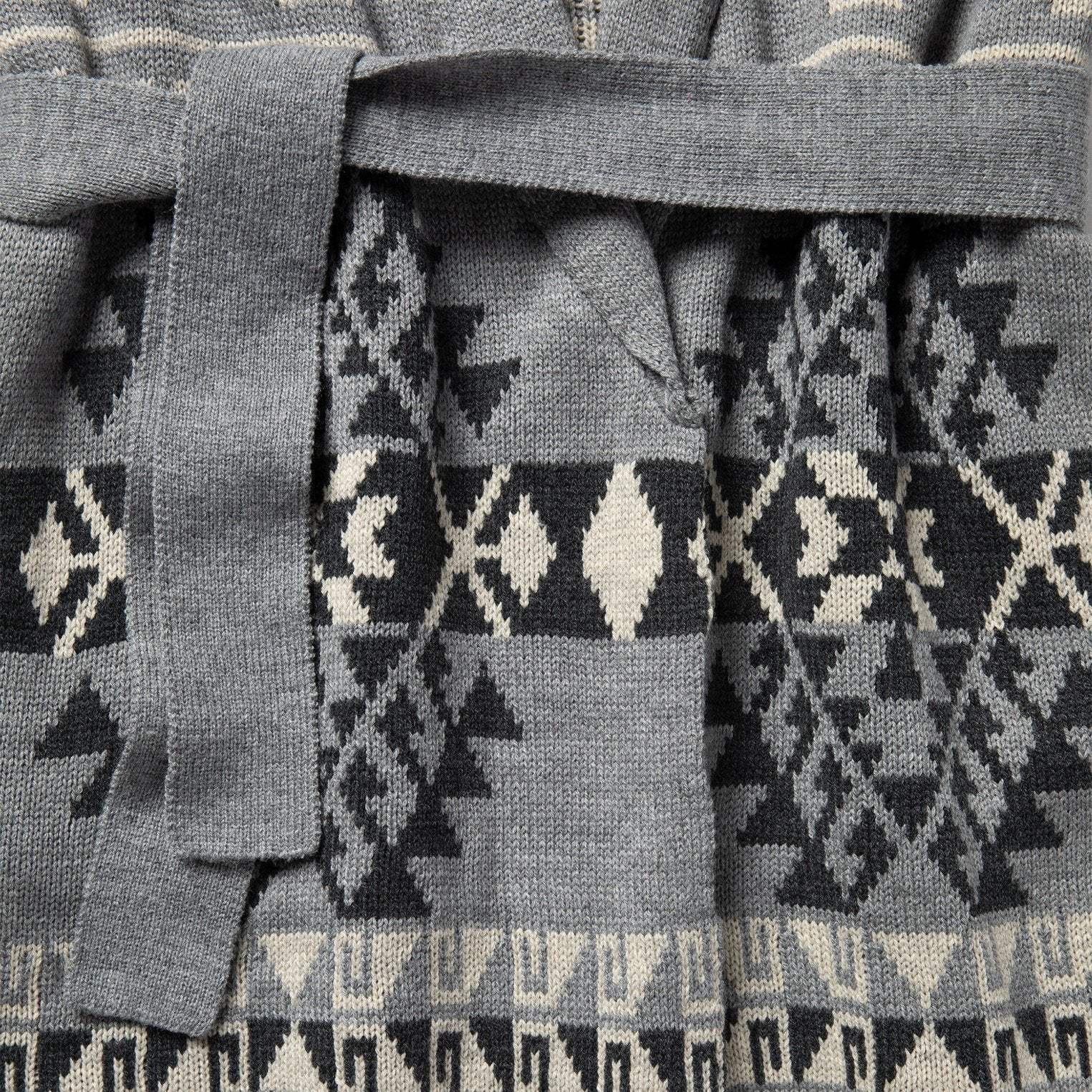 Stetson Chunky Knit Tie Sweater in Grey - Stetson - Flyclothing LLC