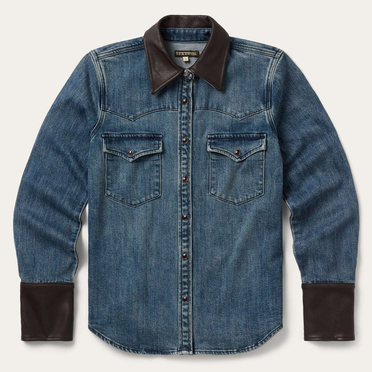 Stetson Stretch Denim Western Shirt - Stetson - Flyclothing LLC
