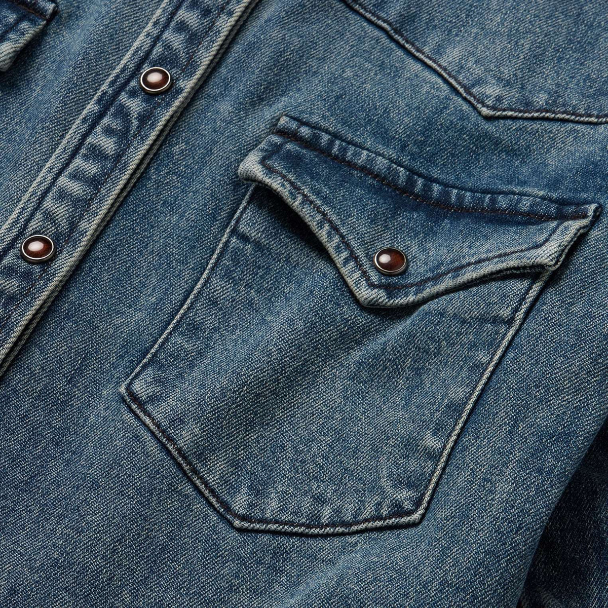 Stetson Stretch Denim Western Shirt - Stetson - Flyclothing LLC